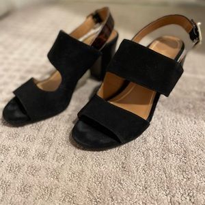 VIONIC Bianca strappy suede sandal black size 7
